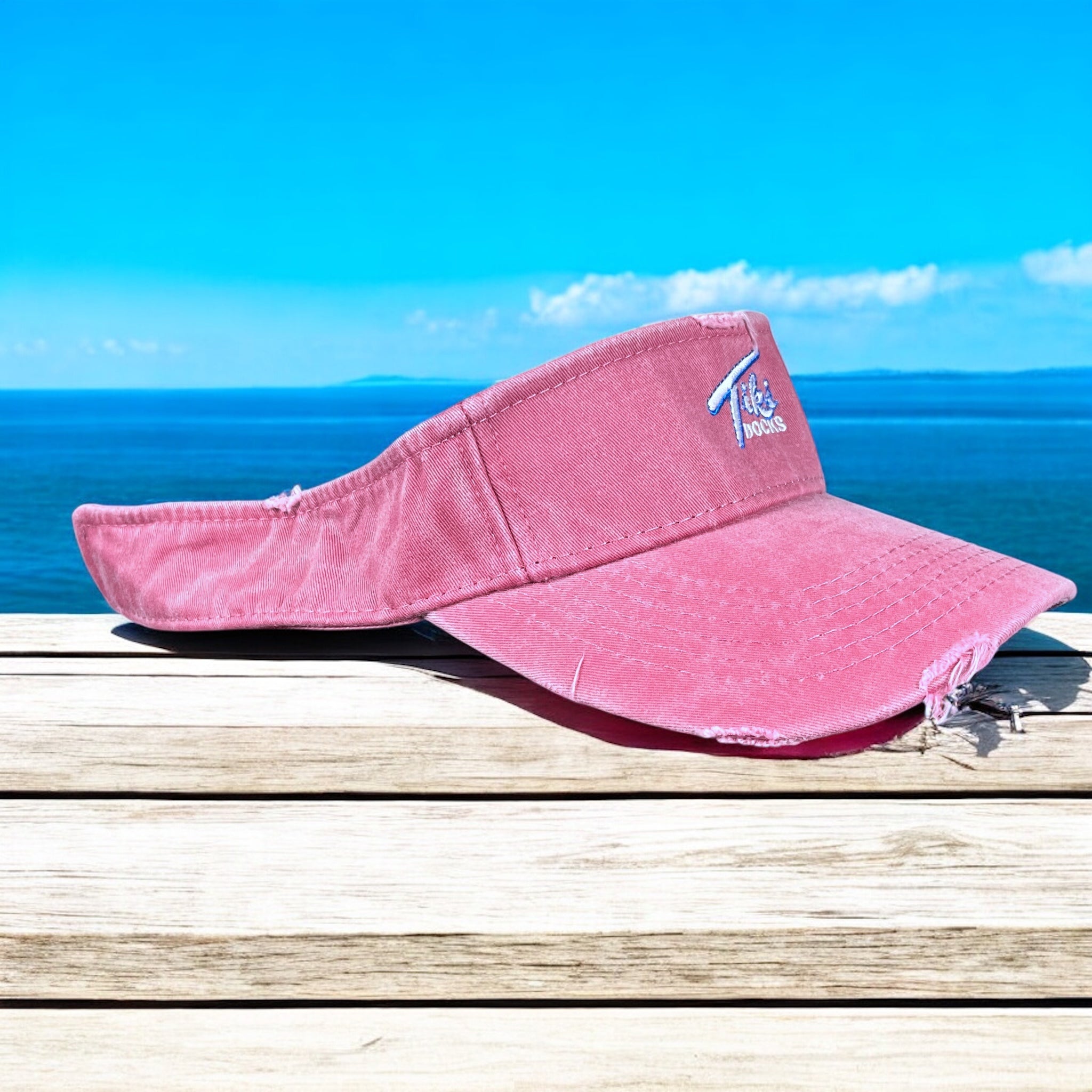 Tiki Docks Visor -Nautical Red