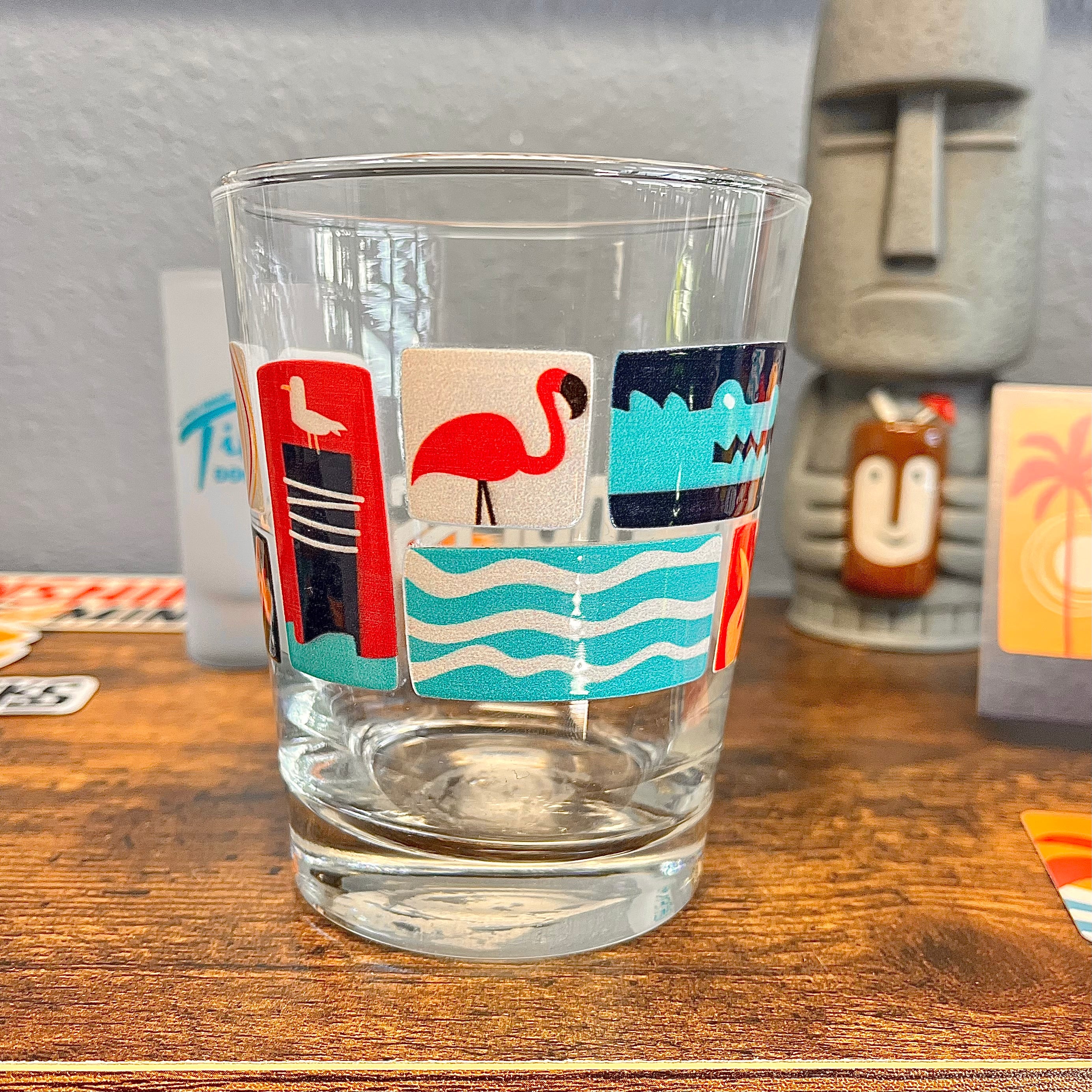 Tiki Docks Collage Mai Tai Glass