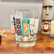 Tiki Docks Collage Mai Tai Glass