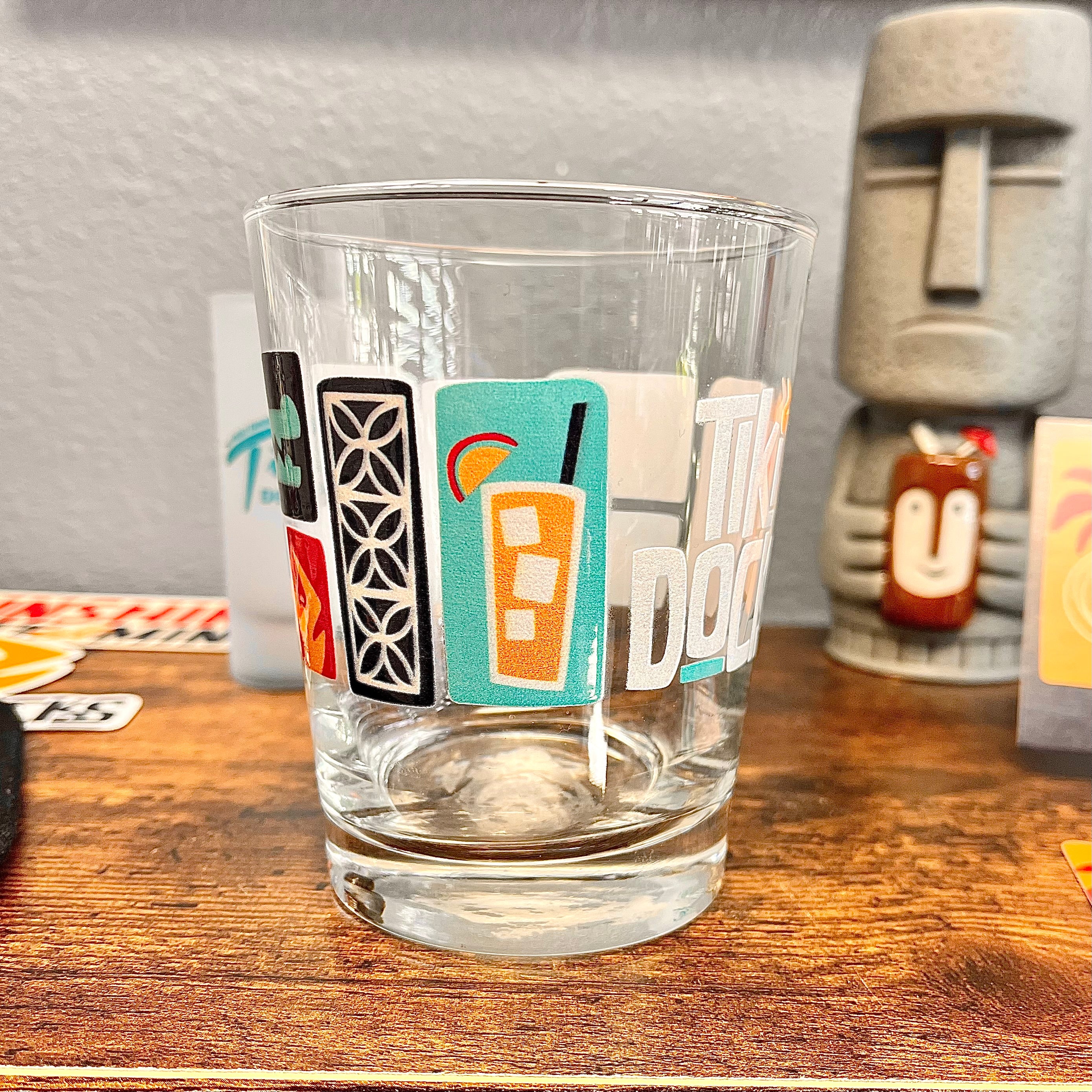 Tiki Docks Collage Mai Tai Glass