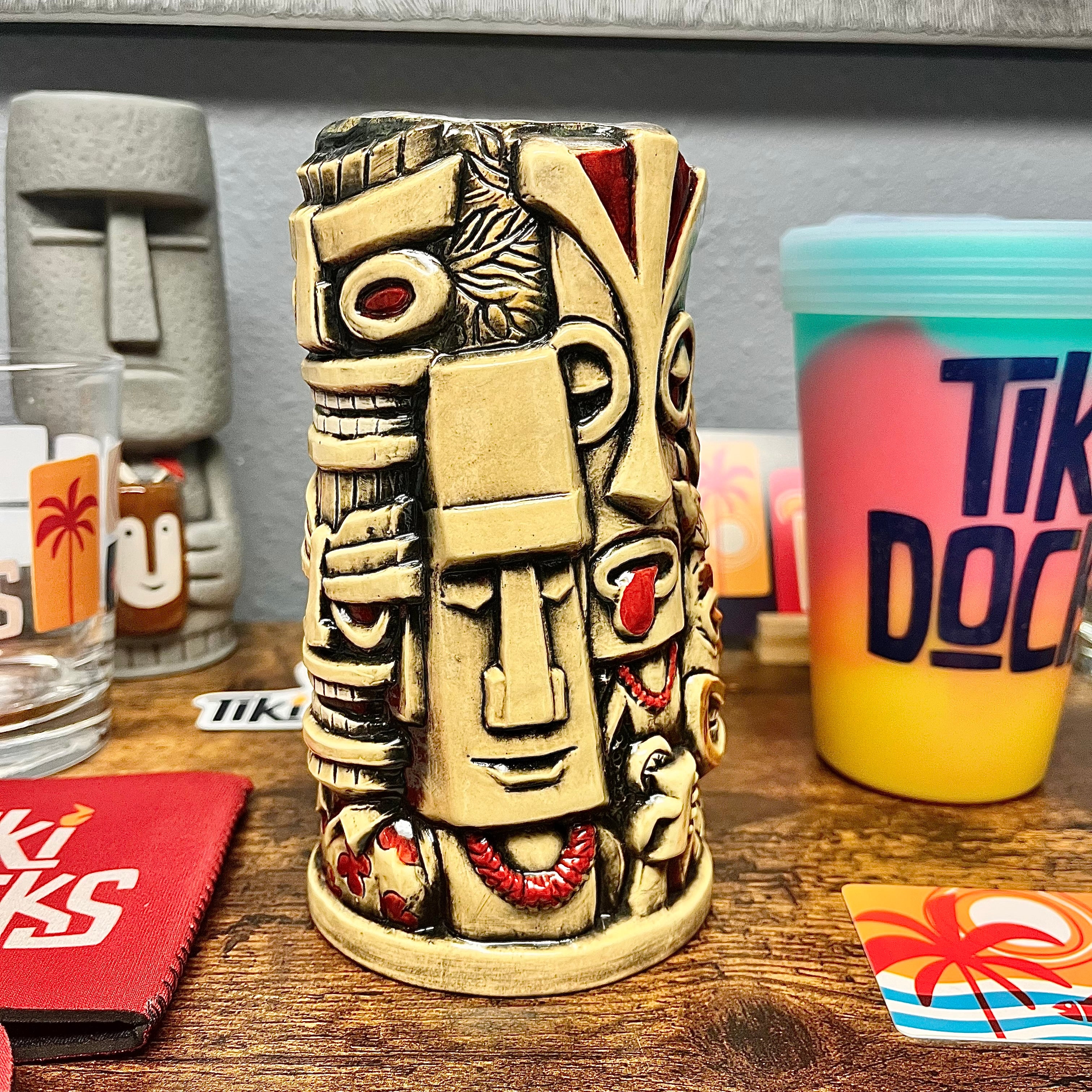 Tiki Docks Fog Cutter Tiki Mug w/Swizzle stick