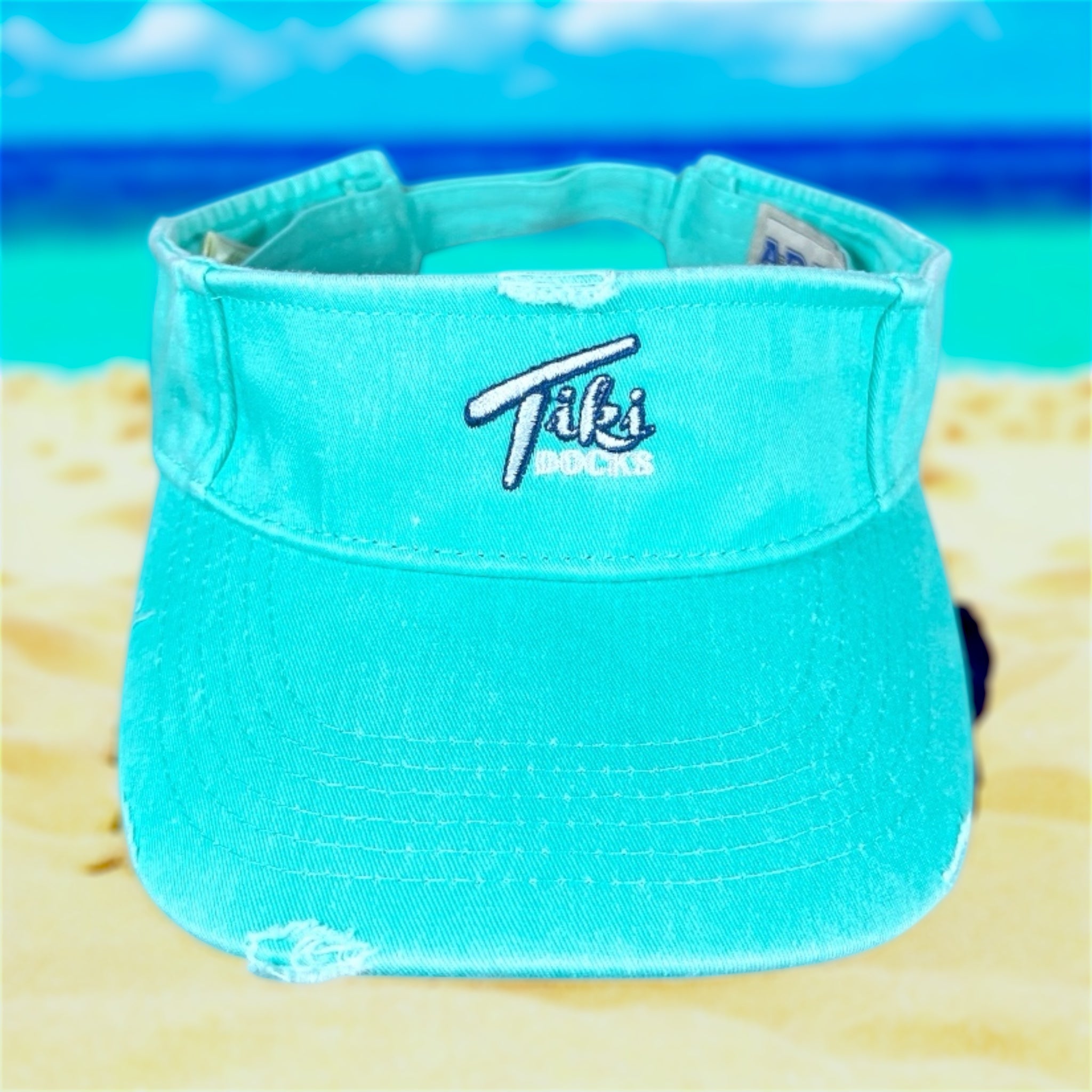 Tiki Docks Visor - Seafoam Green