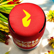 Tiki Docks Forget Worries Here Koozie Red