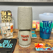 Tipsy Tiki & Tiki Bob Mug w/Swizzle Stick