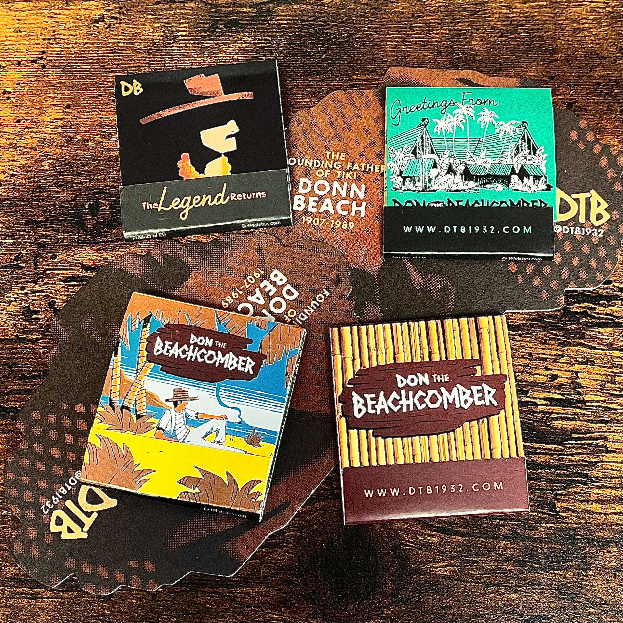 BOGO* Don the Beachcomber Matchbook Set of Four