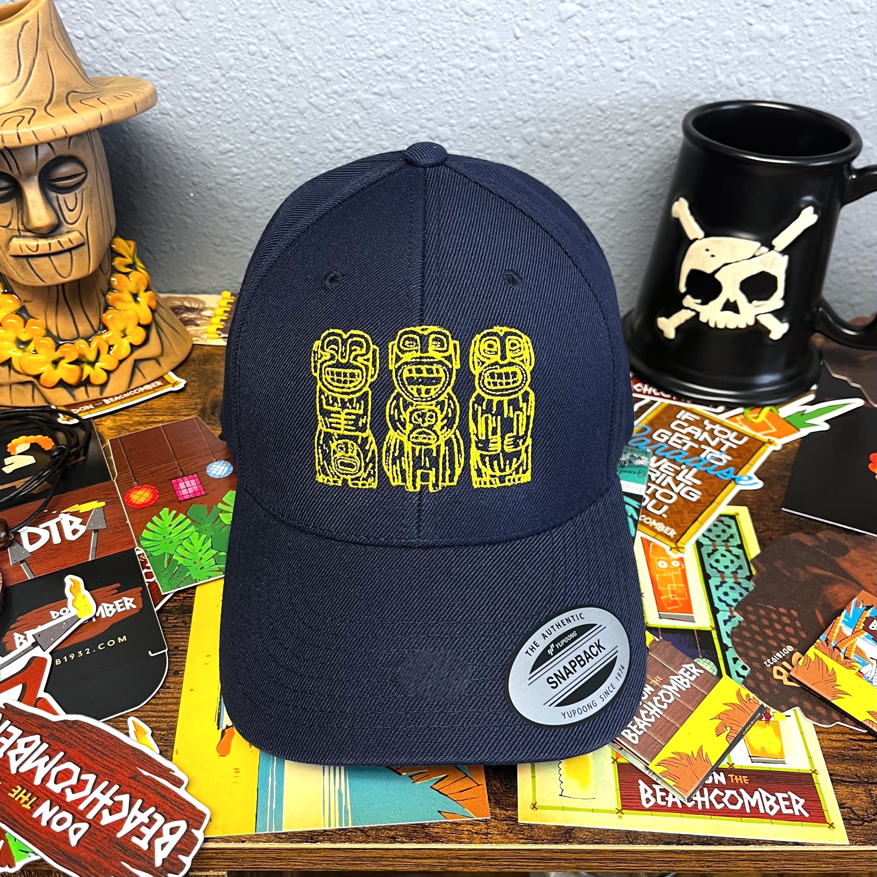 Cannibals Snapback Cap In Navy