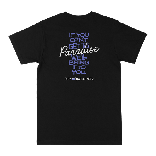 Greetings From Paradise Black Tee Shirt