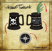 Morgan's Cove House Tankard Tiki Mug w/2 Skull Swizzles