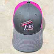 Tiki Docks Neon Pink & Black Mesh Snapback Cap
