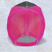 Tiki Docks Neon Pink & Black Mesh Snapback Cap
