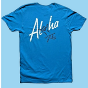 Tiki Docks - Aloha Shaka Unisex Tee Shirt in Blue