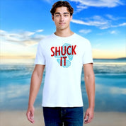 Tiki Docks - Shuck It, Unisex Tee Shirt in White