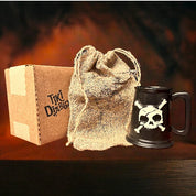 Morgan's Cove House Tankard Tiki Mug w/2 Skull Swizzles