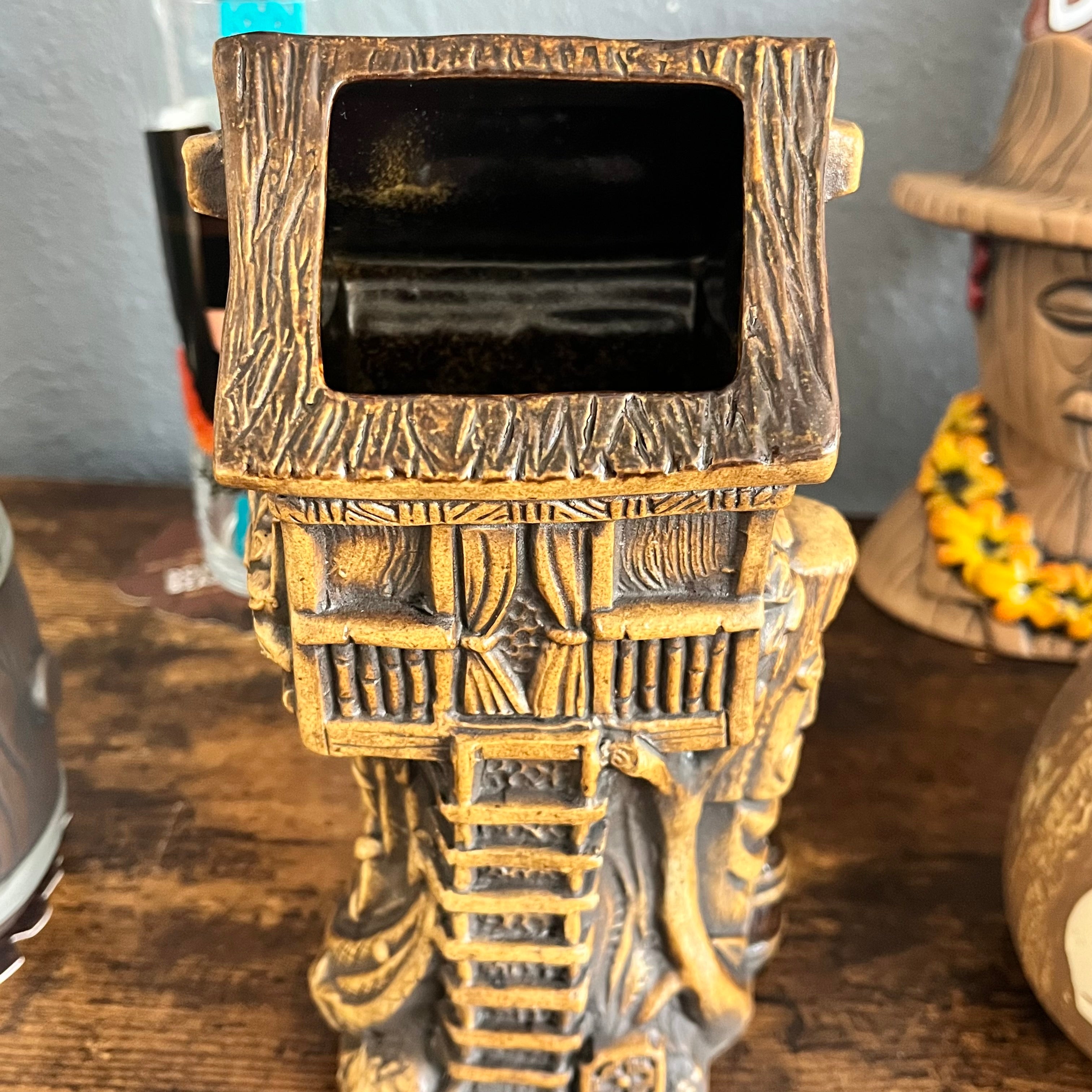 Donn's Treehouse Tiki Mug by Eekum Bookum w/Swizzle Stick