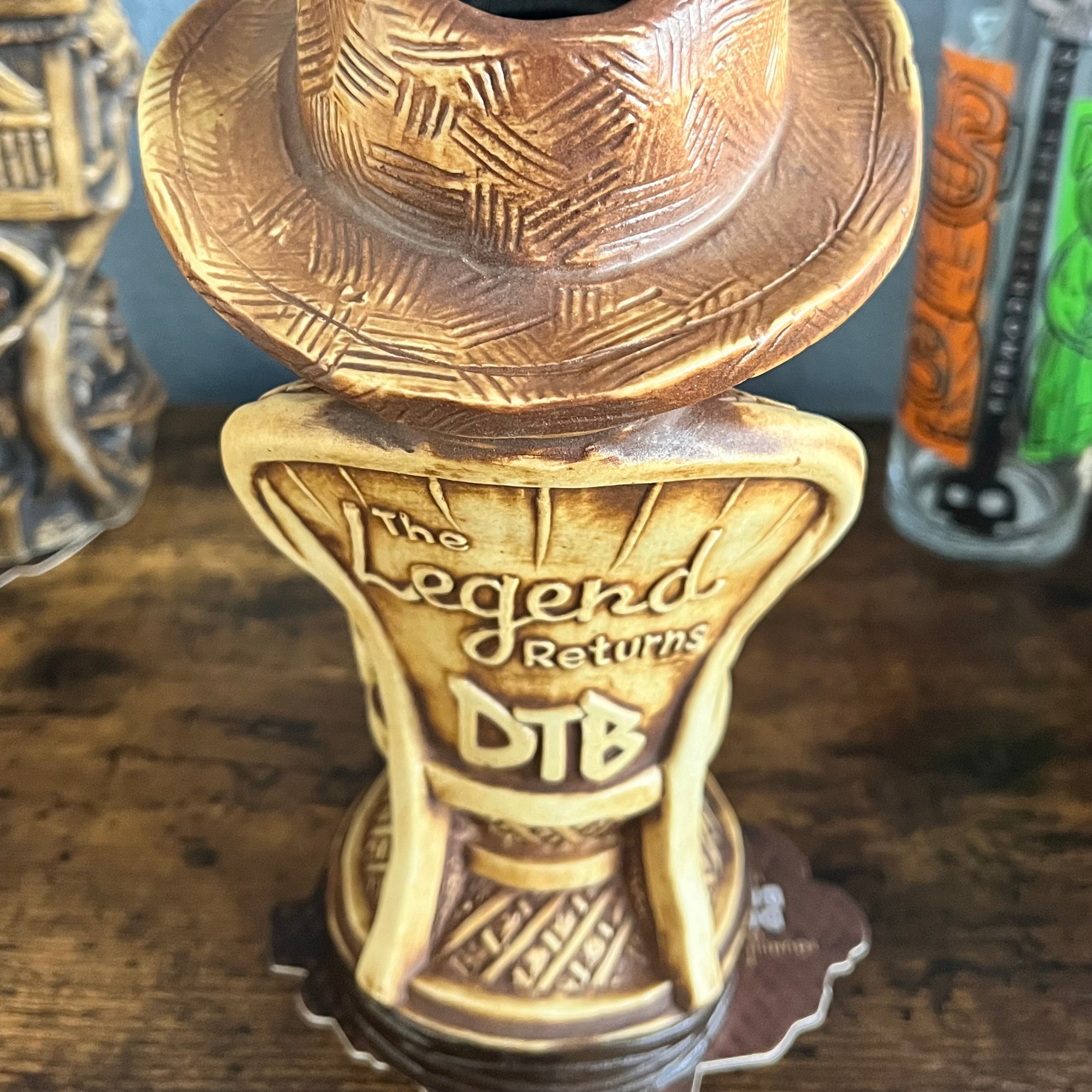 The Legend Returns Tiki Mug w/3 Swizzle Sticks