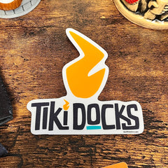 Tiki Docks Tiki Torch Sticker