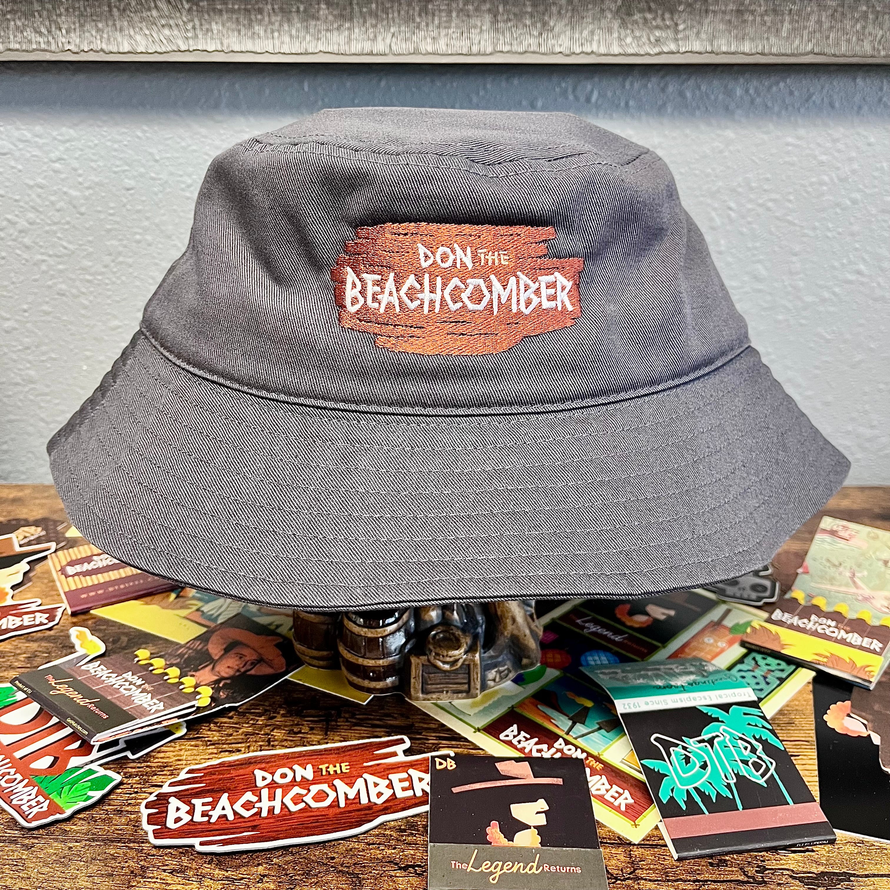 Don the Beachcomber Logo Bucket Hat In Navy