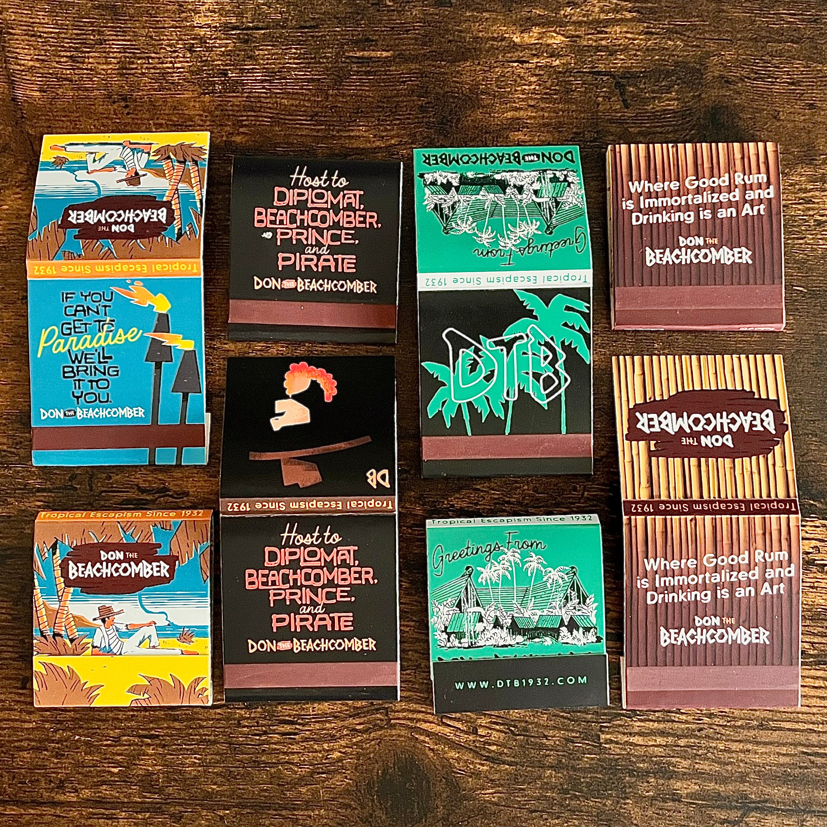 BOGO* Don the Beachcomber Matchbook Set of Four