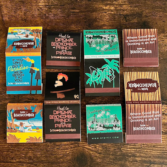 Don the Beachcomber Matchbook Set of Four