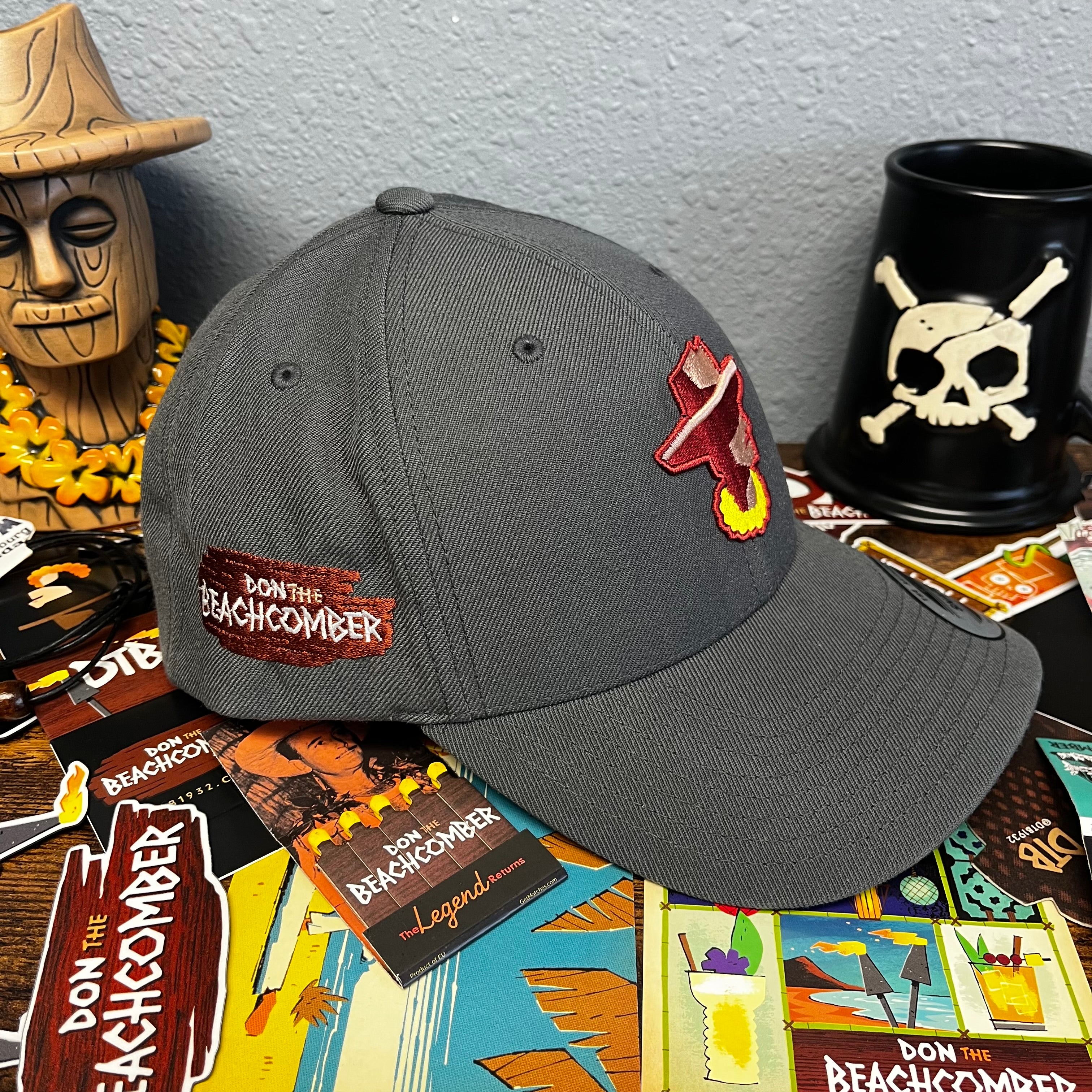 The Legend Returns Snapback Cap In Grey