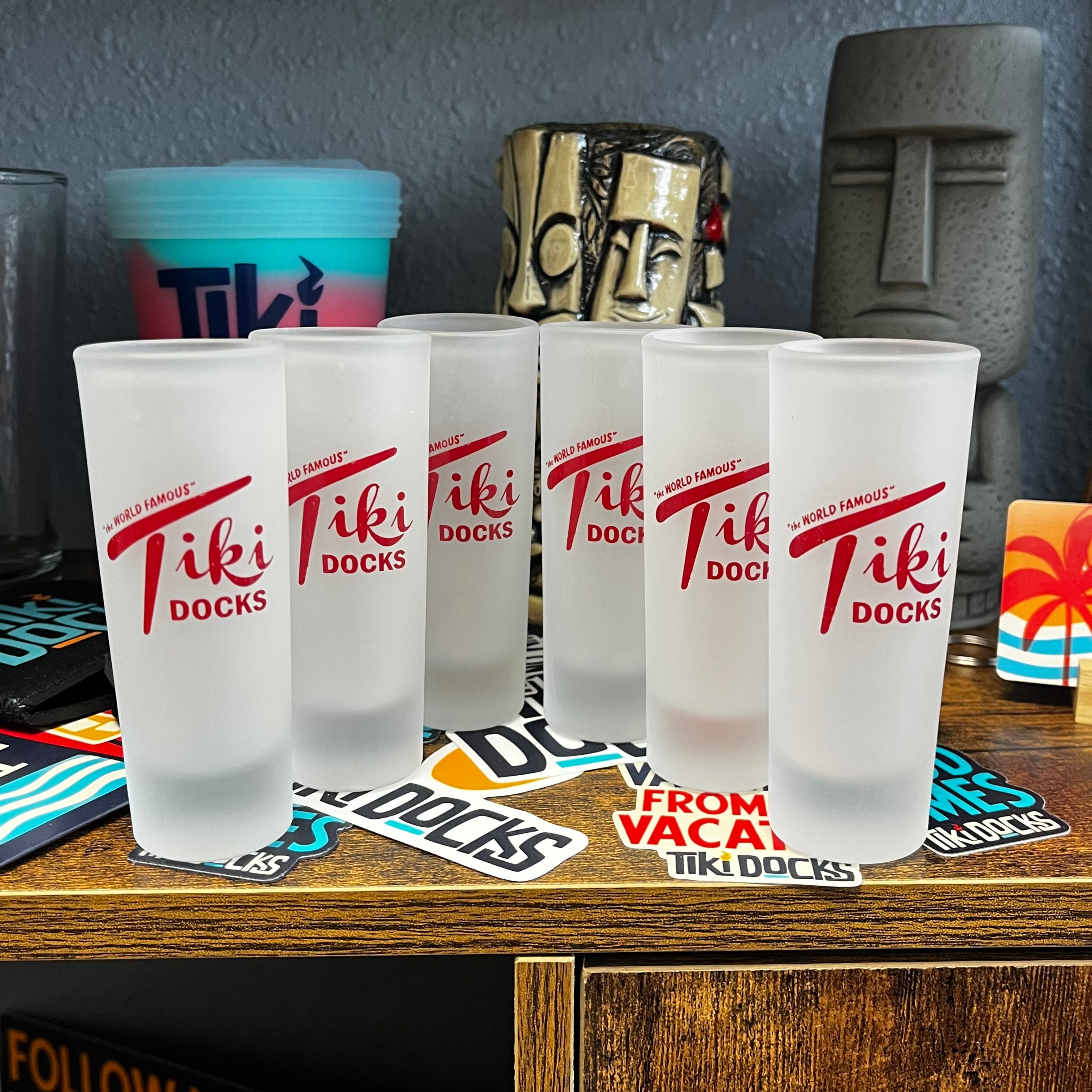 Tiki Docks Shot Glass Red - MultiPacks