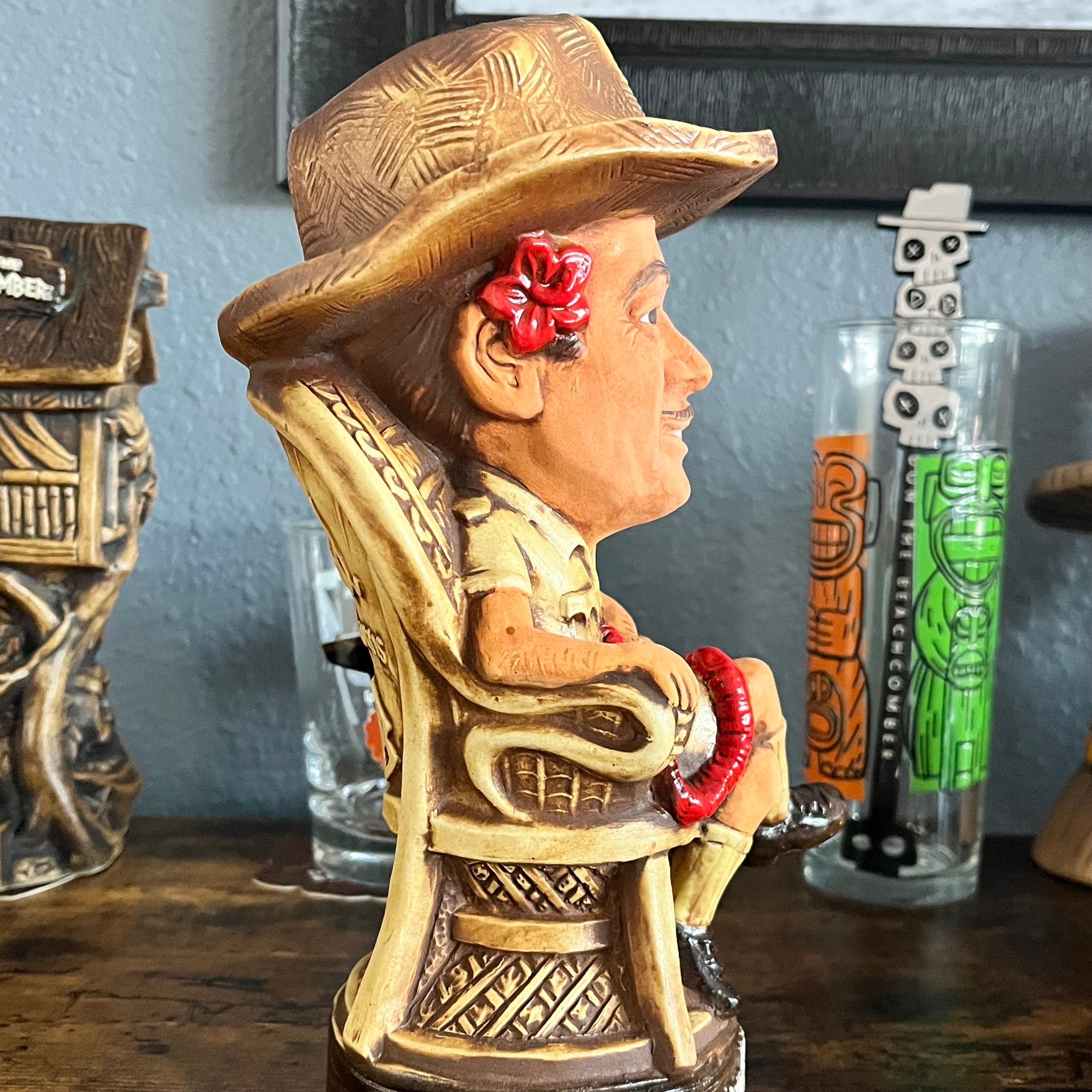 The Legend Returns Tiki Mug w/3 Swizzle Sticks