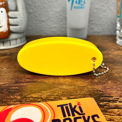 Tiki Docks Floating Keychain - Yellow