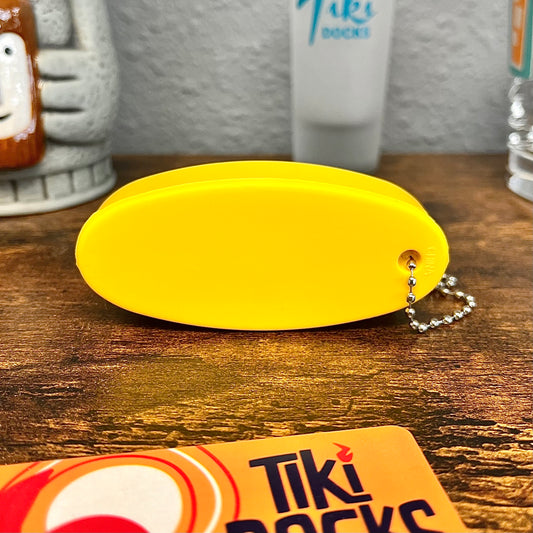 Tiki Docks Floating Keychain - Yellow