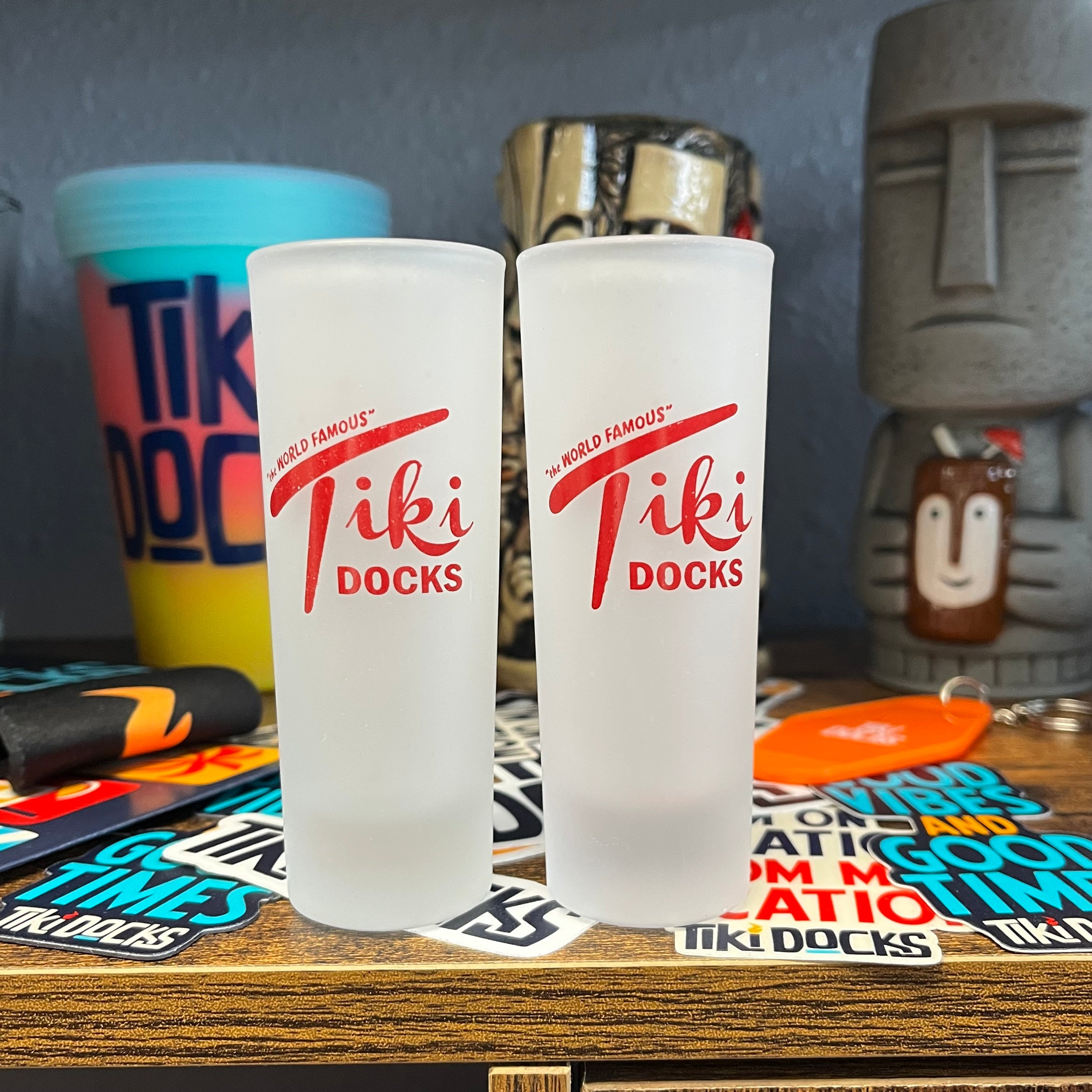 Tiki Docks Shot Glass Red - MultiPacks
