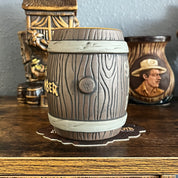 Rum Barrel Tiki Mug w/Swizzle Stick