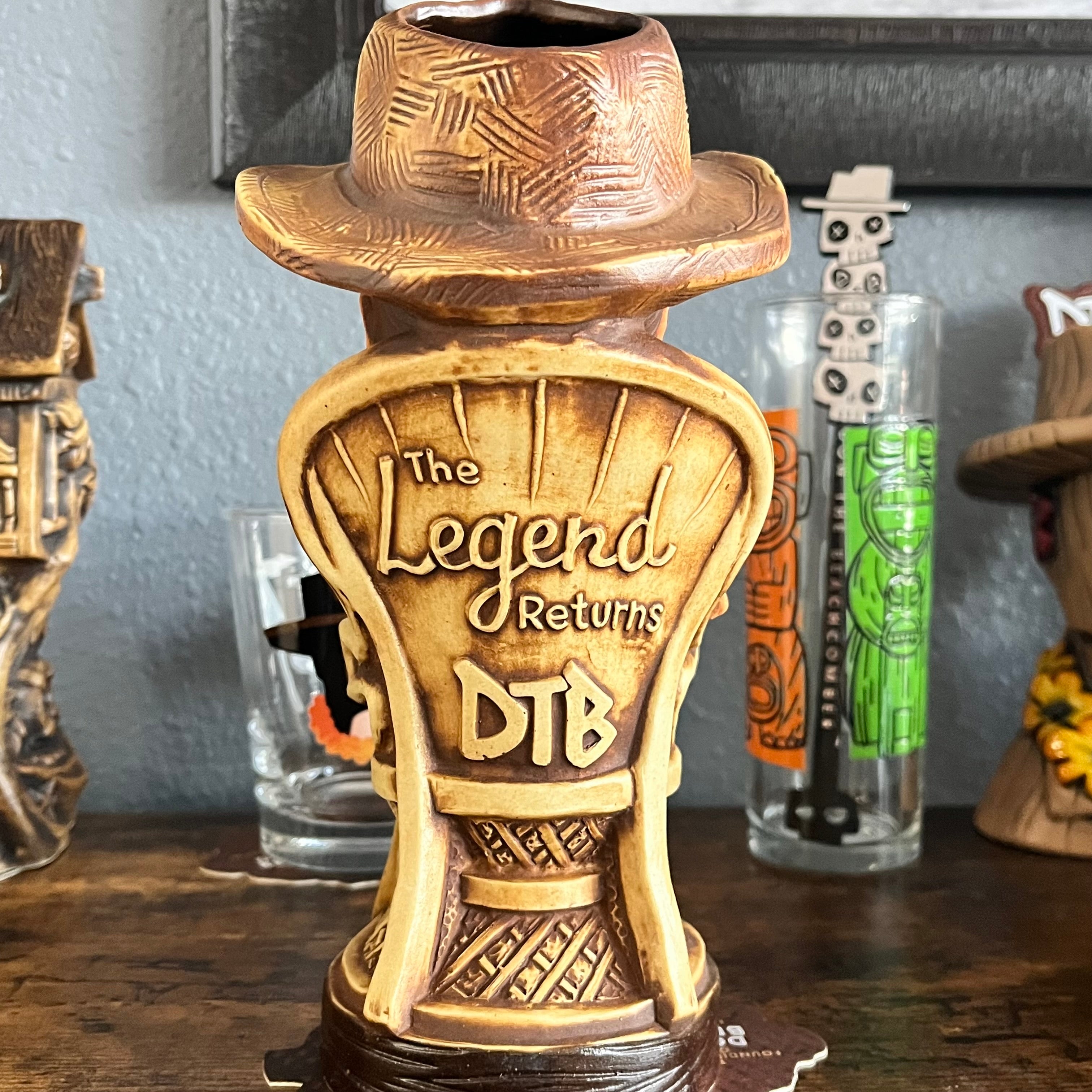 The Legend Returns Tiki Mug w/3 Swizzle Sticks