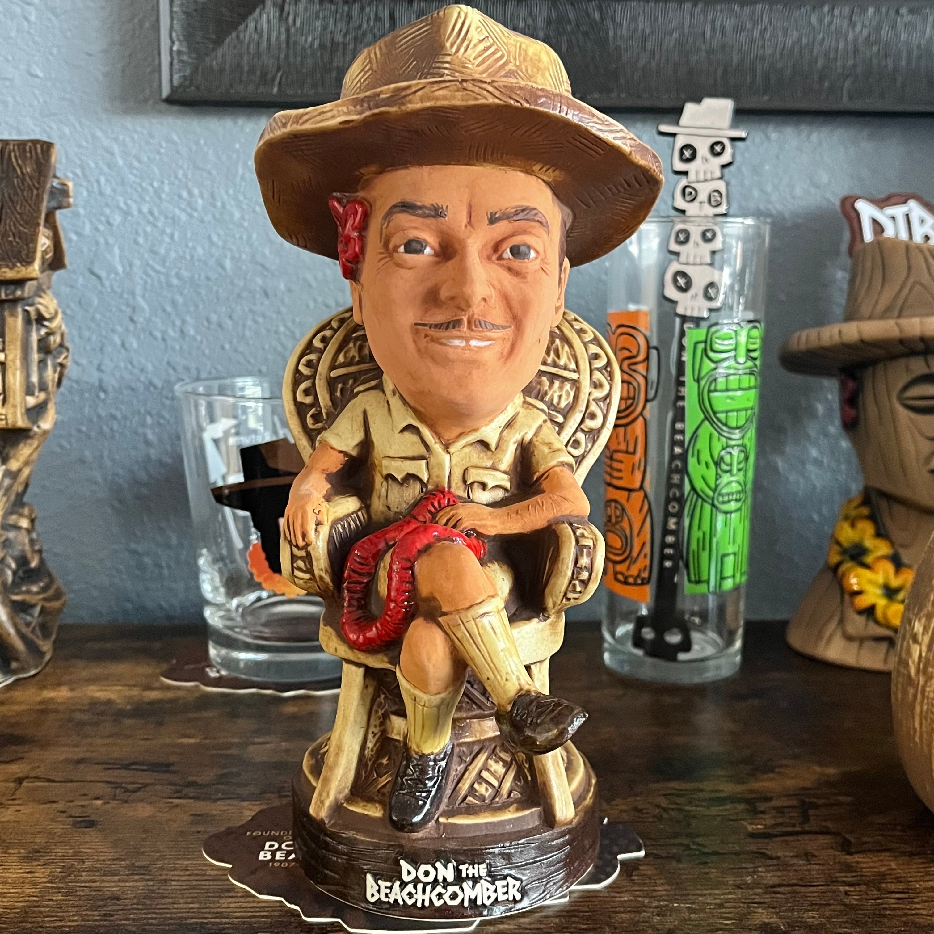 The Legend Returns Tiki Mug w/3 Swizzle Sticks