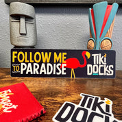 Follow Me To Paradise Bumper Sticker