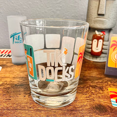 Tiki Docks Collage Mai Tai Glass