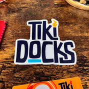 Tiki Docks Logo Sticker