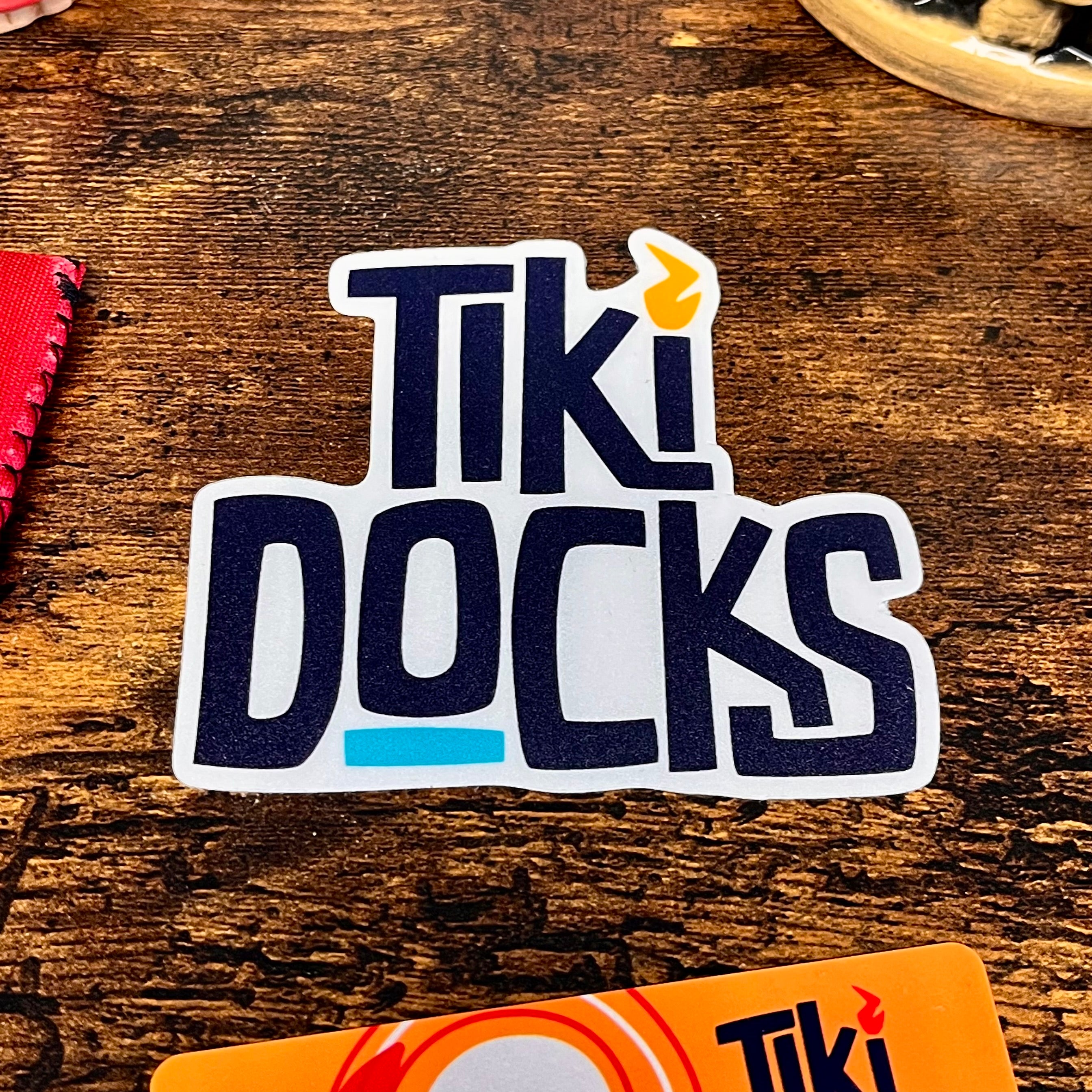 Tiki Docks Logo Sticker