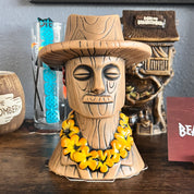 Don The Beachcomber Caricature Tiki Mug - Wooden Donn w/Swizzle Stick