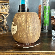Classic Coconut Tiki Mug w/Swizzle Stick