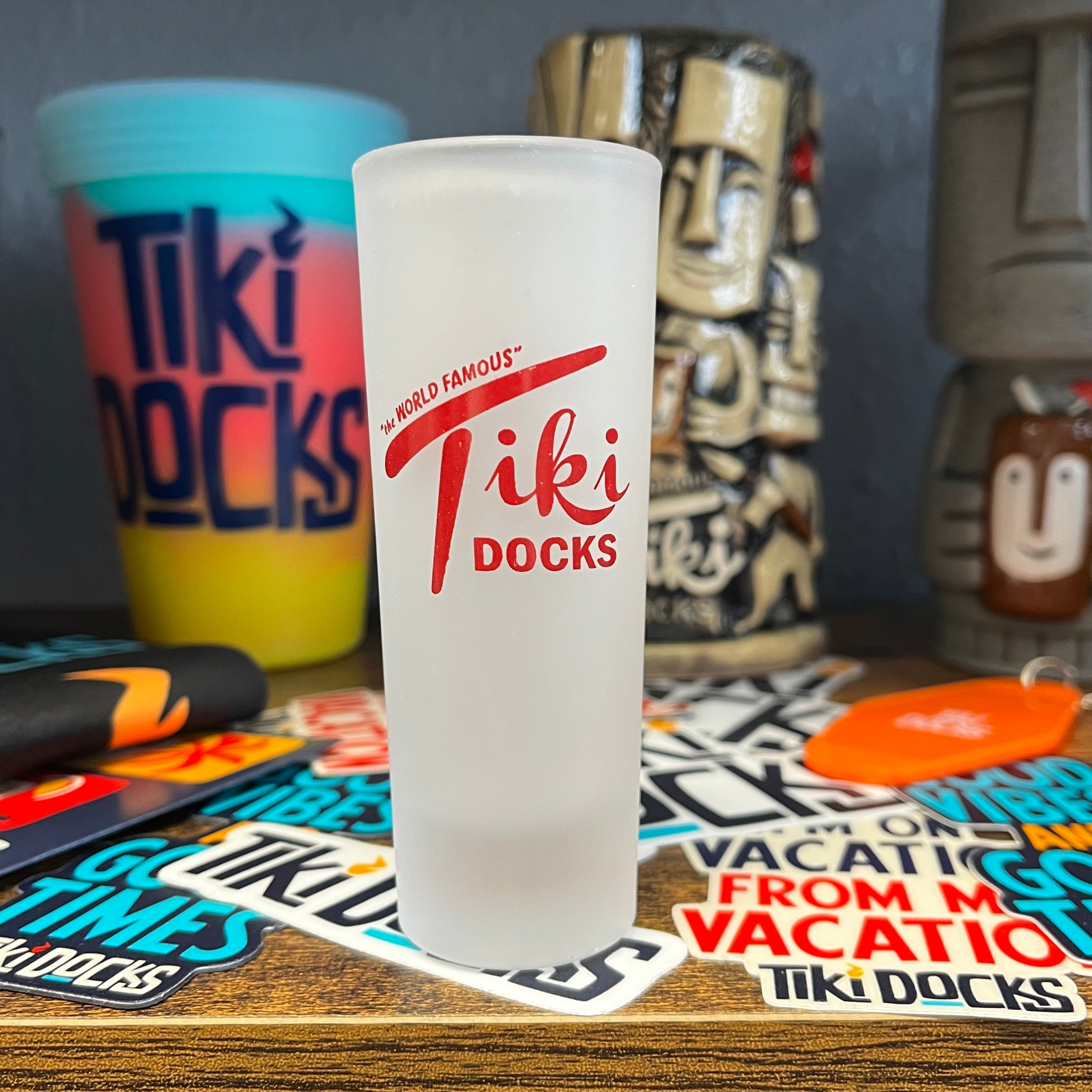 Tiki Docks Shot Glass Red - MultiPacks