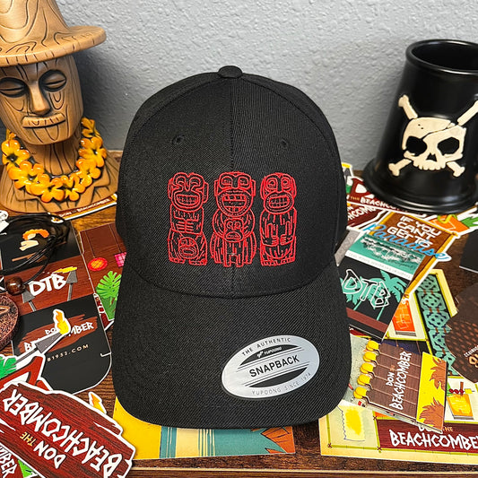 Cannibals Snapback Cap In Black