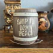 Rum Barrel Tiki Mug w/Swizzle Stick