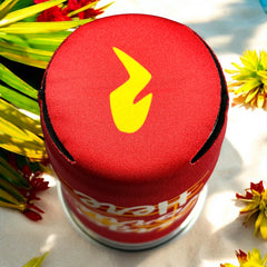Tiki Docks Forget Worries Here Koozie Red