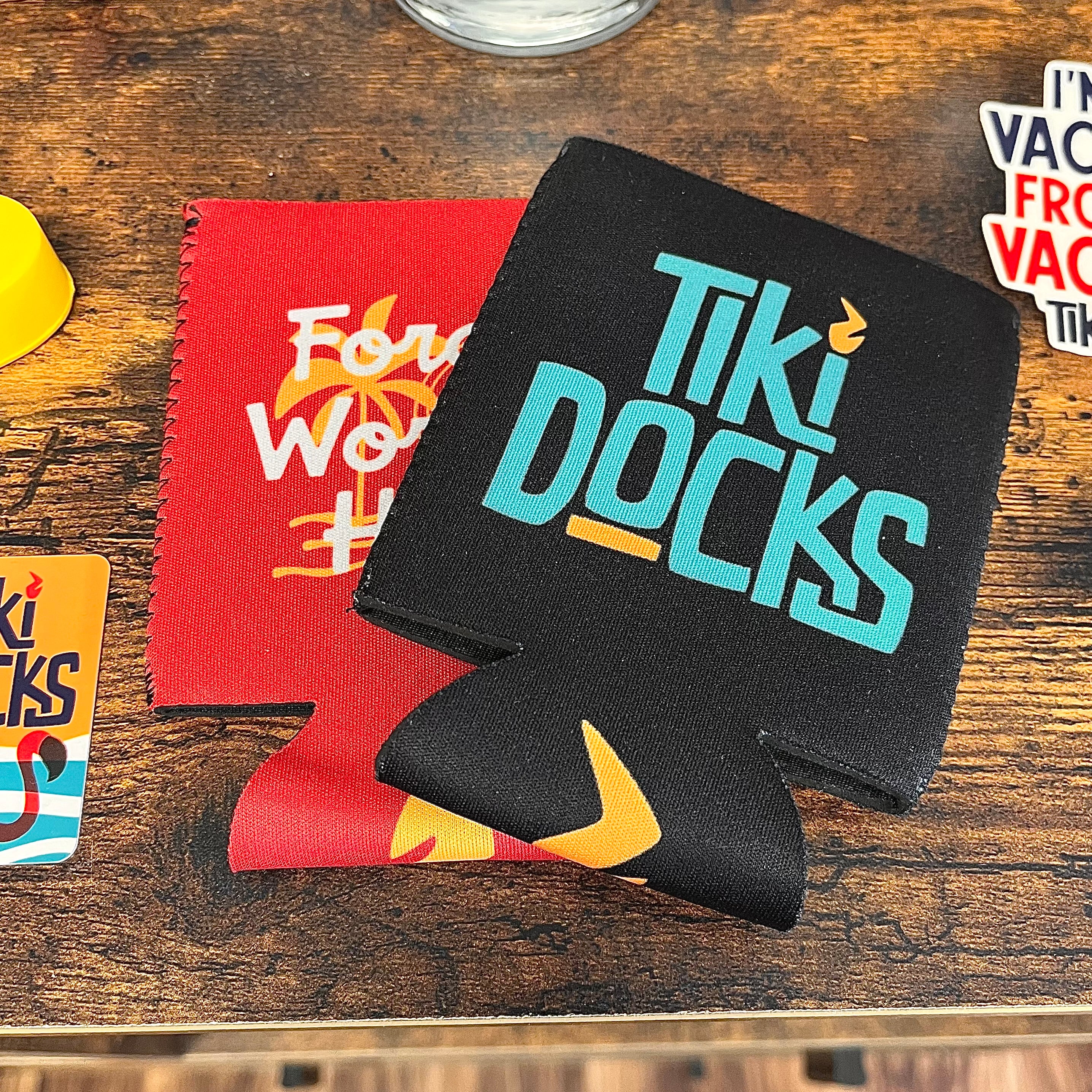 Tiki Docks Can Koozies - Mix & Match!