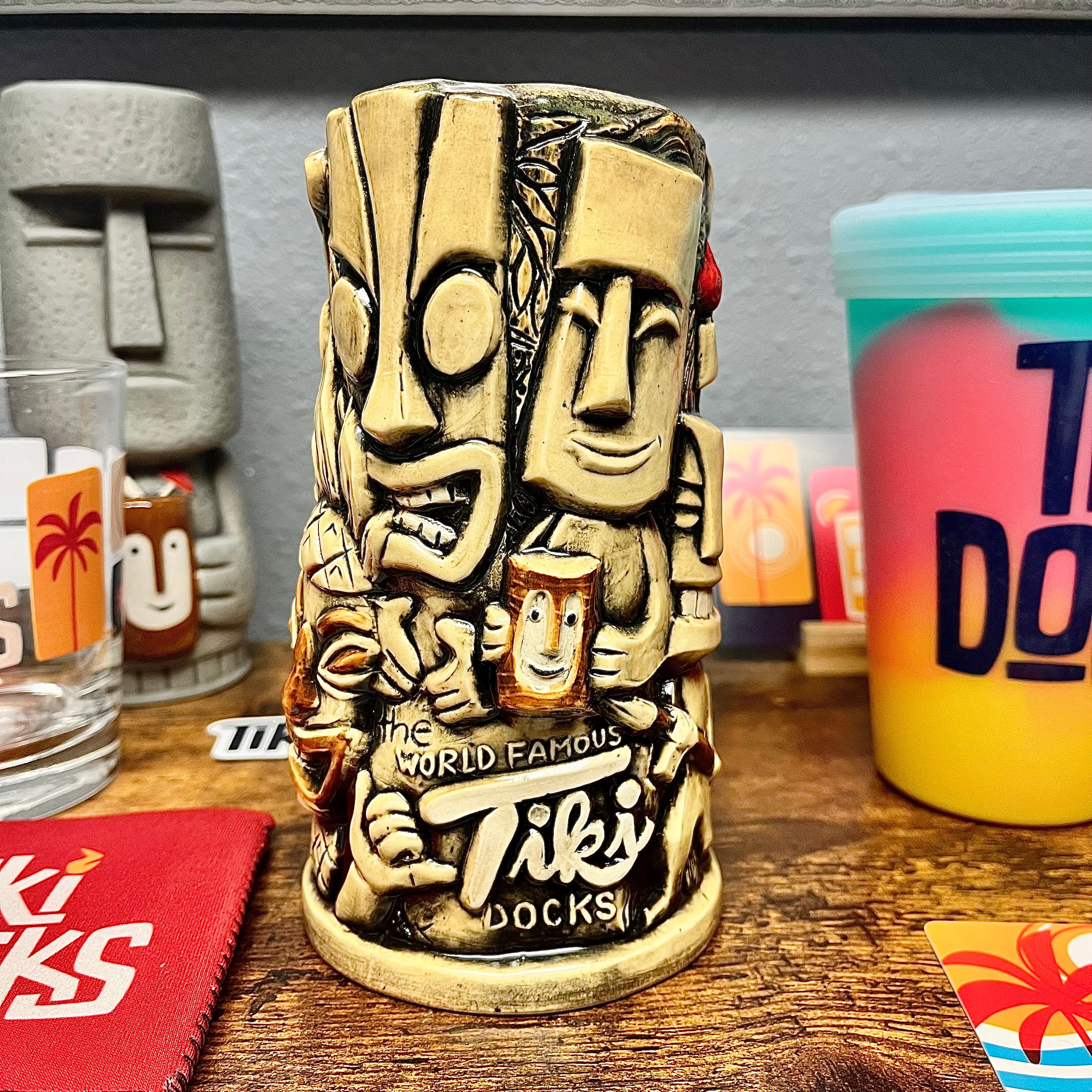 Tiki Docks Fog Cutter Tiki Mug w/Swizzle stick