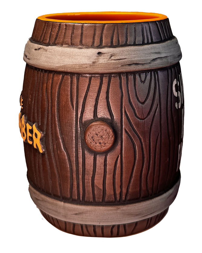 Rum Barrel tiki mug