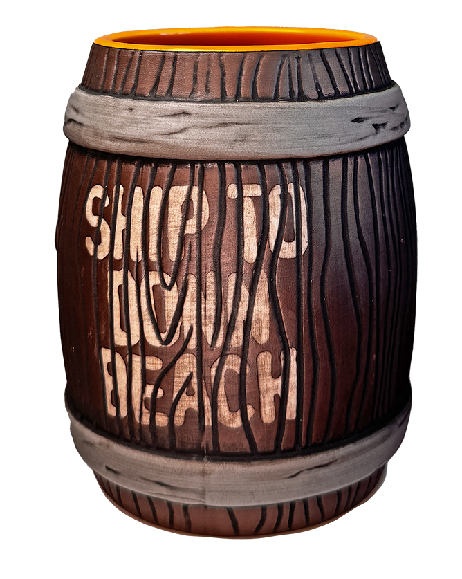 Rum Barrel tiki mug