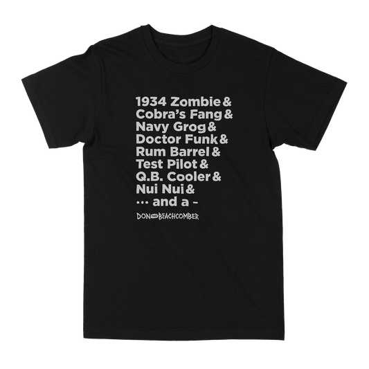 Donn's Long List of Original Creations Black Tee