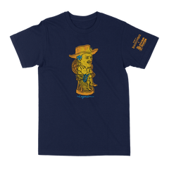 Eekum Bookum's The Legend Returns Mug Navy Blue Tee