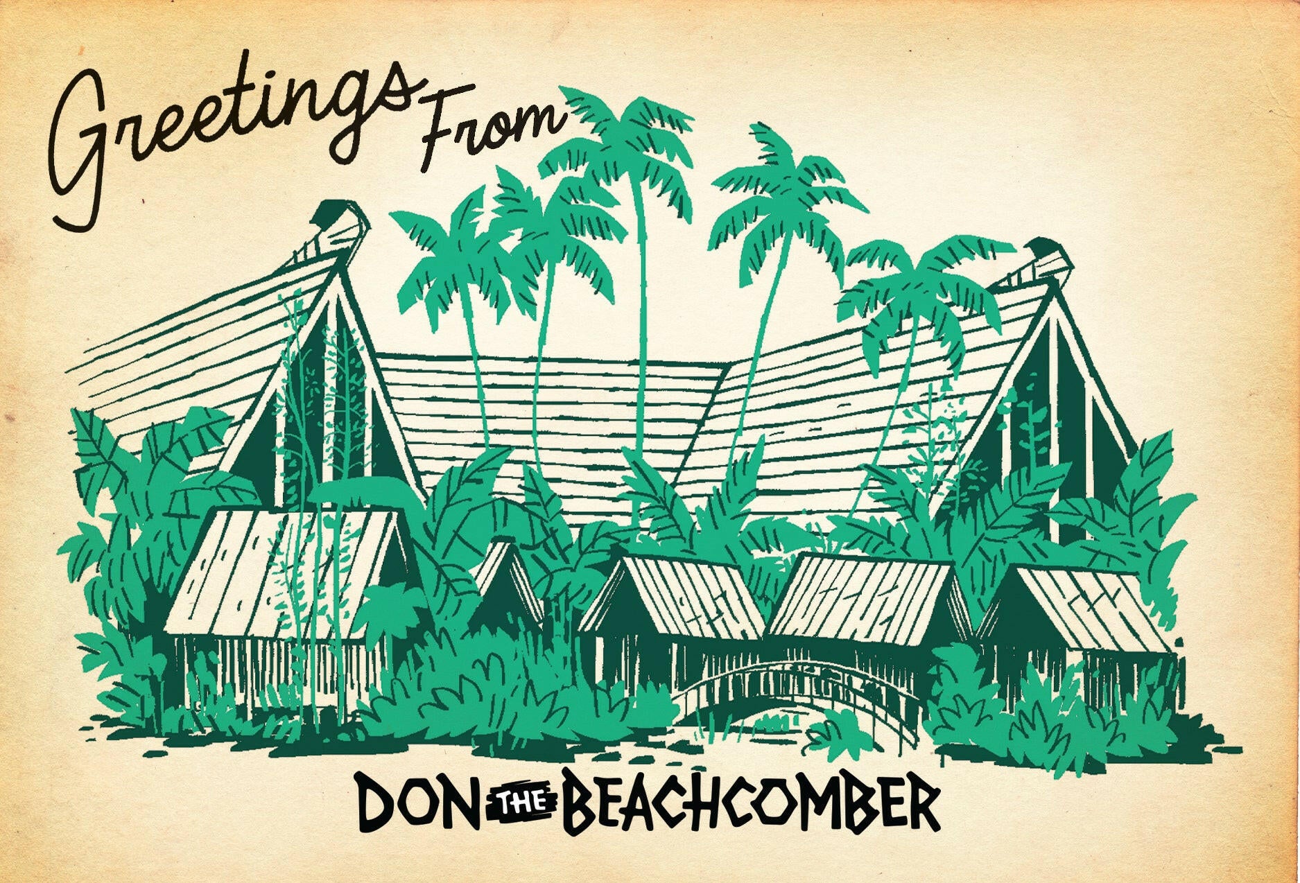 Greetings From Don the Beachcomber Postcard