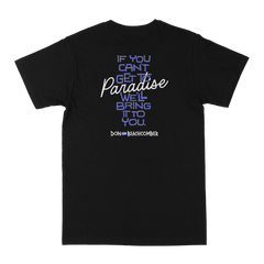 Greetings From Paradise Black Tee Shirt